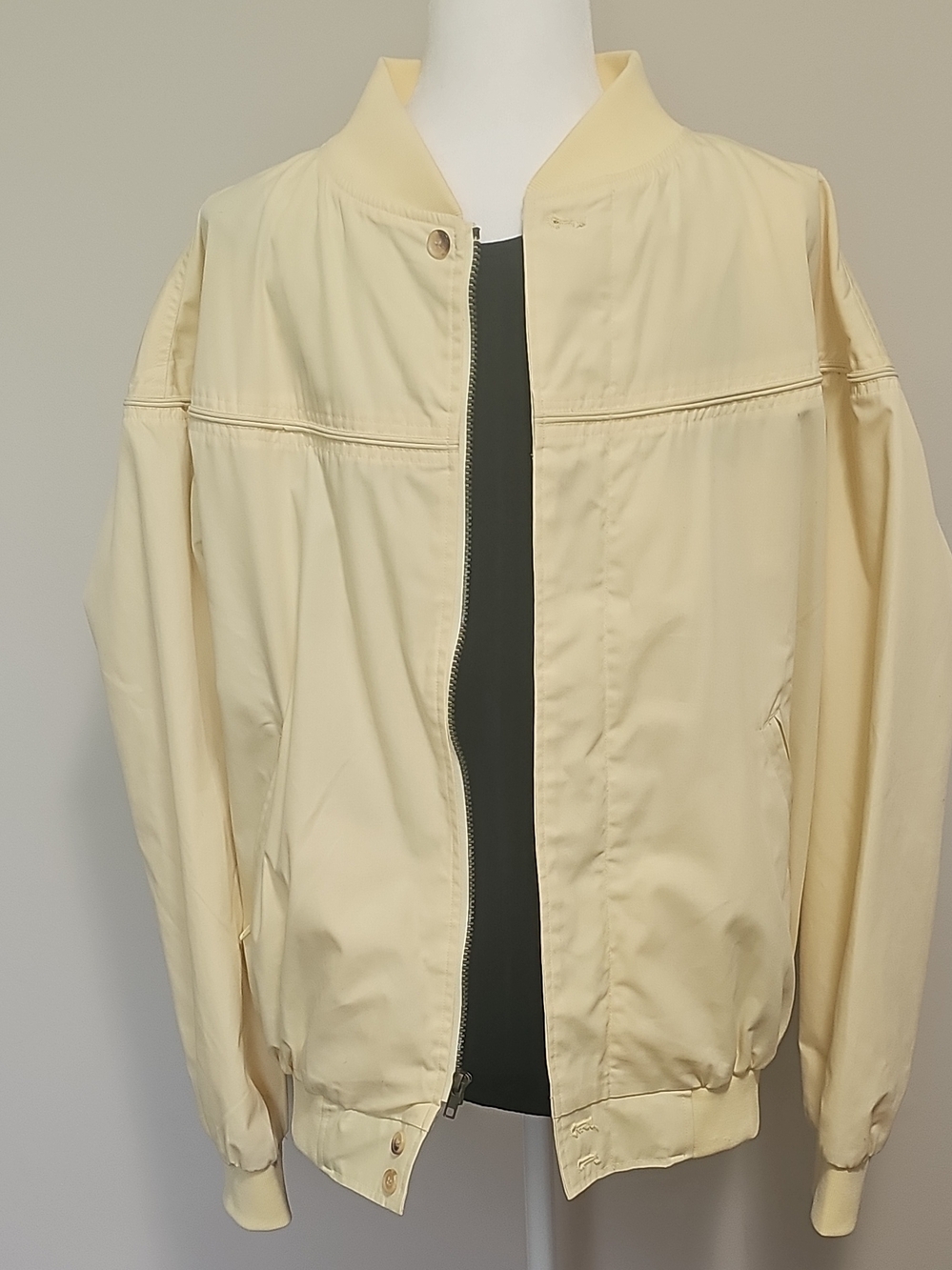 Vintage Haband Men's Bomber Jacket - Classic Casual Outerwear